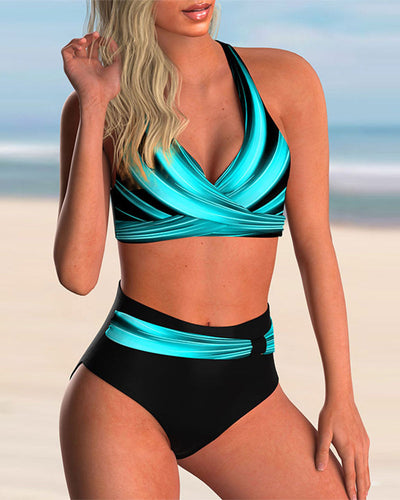 Sophia | Printed Crisscross Bikini
