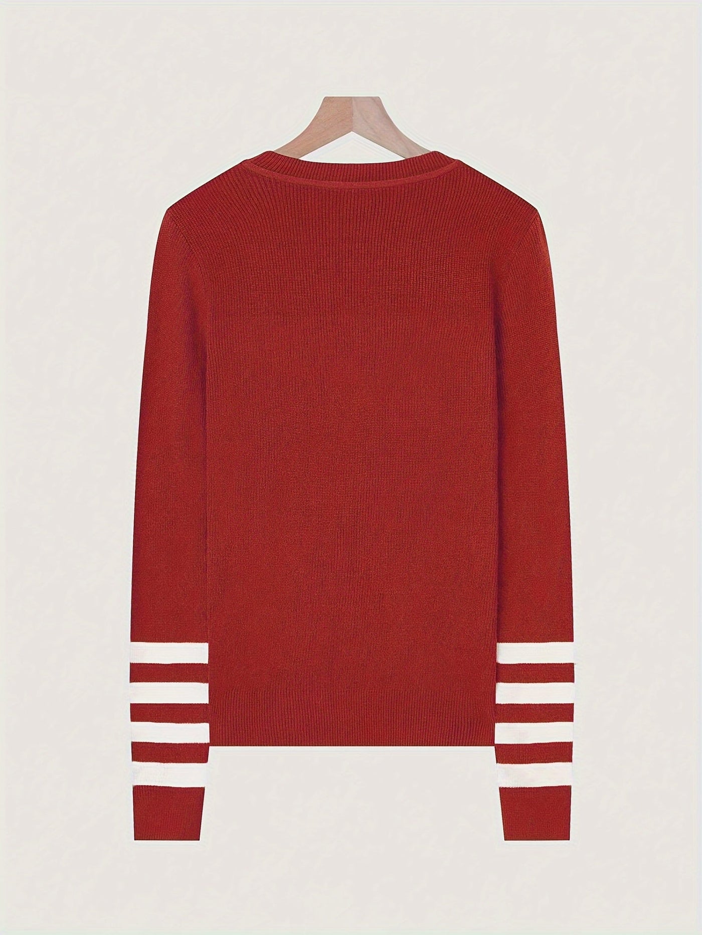 Harper | Striped Sleeve Sweater