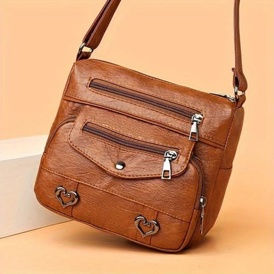 Elanor | Retro Multi Pockets Crossbody Bag