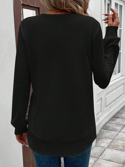 Susan | Round Neck Long-Sleeve Top