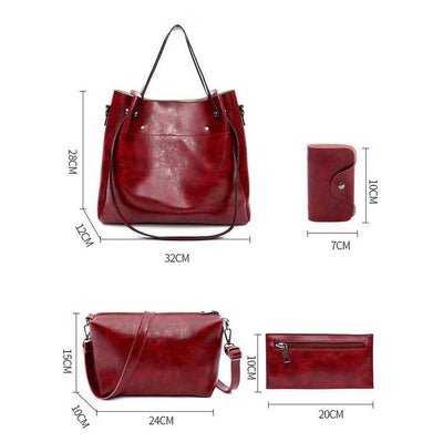 Rebecca | Stylish Retro 4-Piece Bag Set