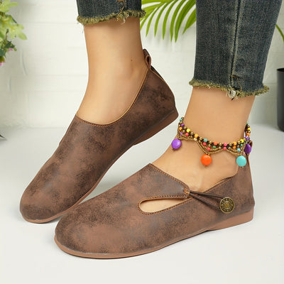 Hazel | Retro Non-Slip Orthopedic Flats