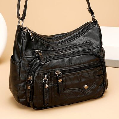 Vera | Multi Zipper Crossbody Bag