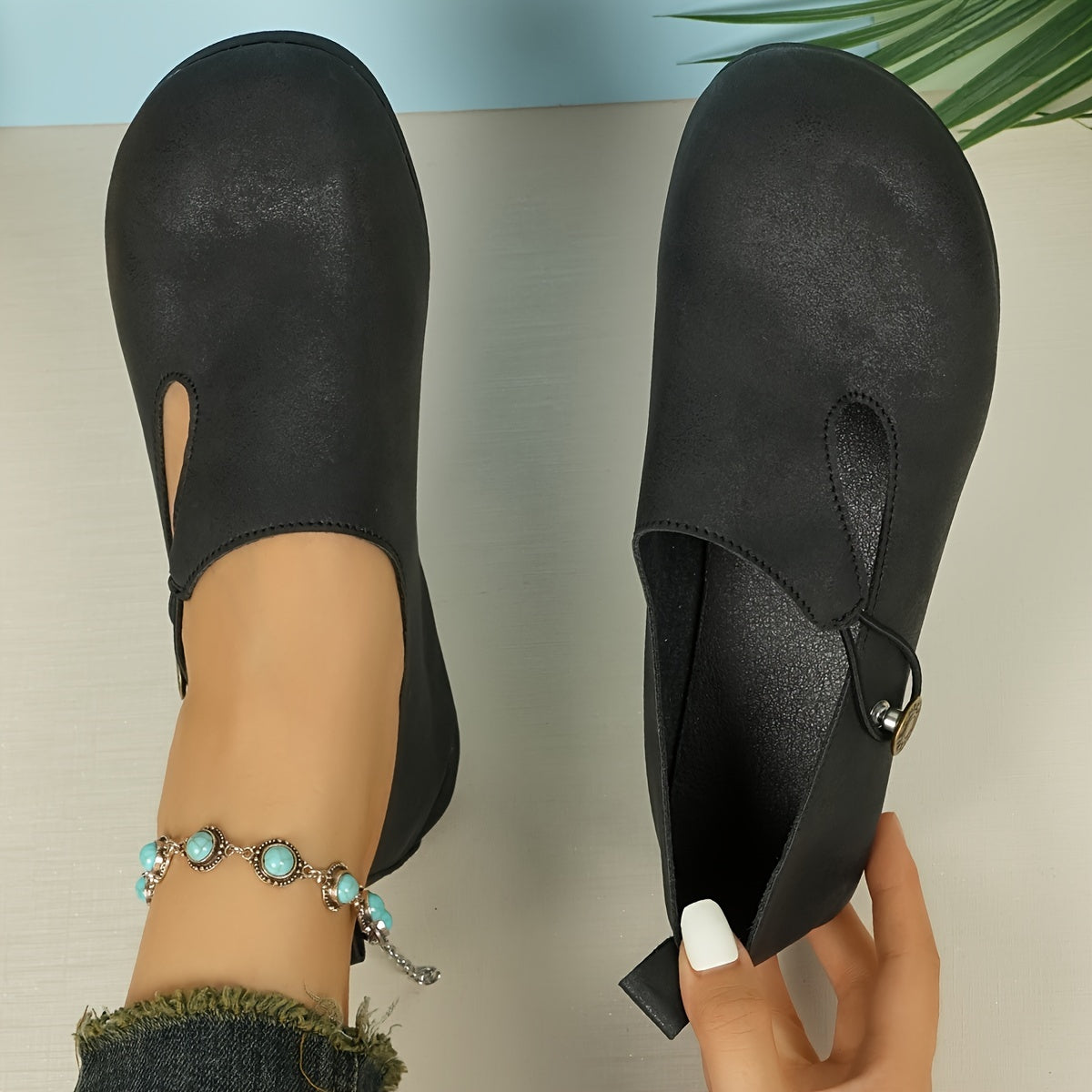 Hazel | Retro Non-Slip Orthopedic Flats