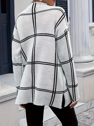 Vienna | Stylish Grid Sweater