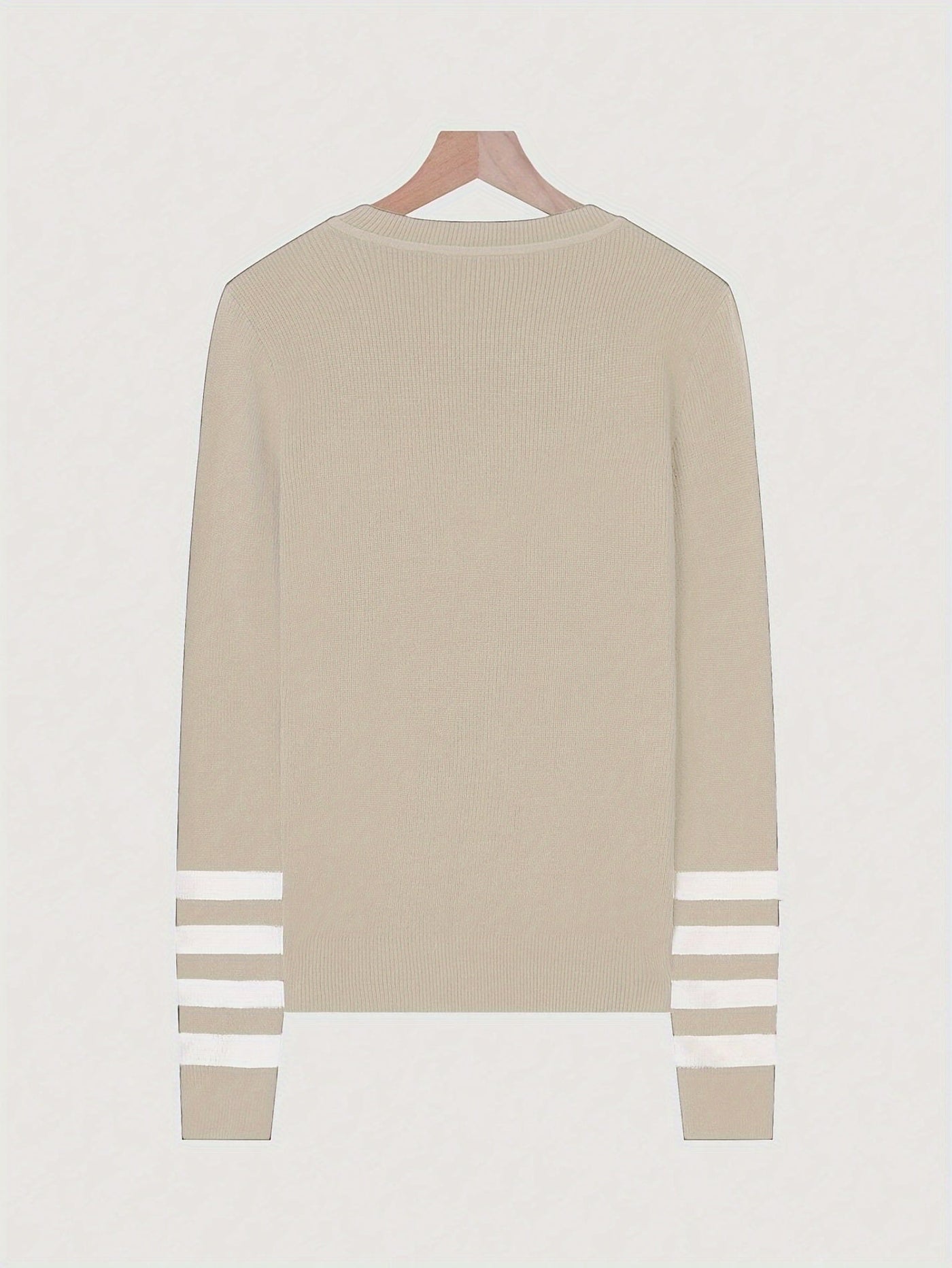 Harper | Striped Sleeve Sweater