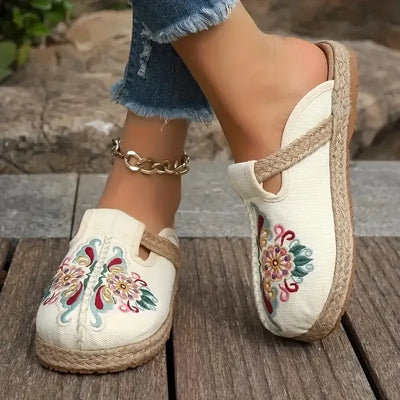 Carlota | Floral Orthopedic Mules
