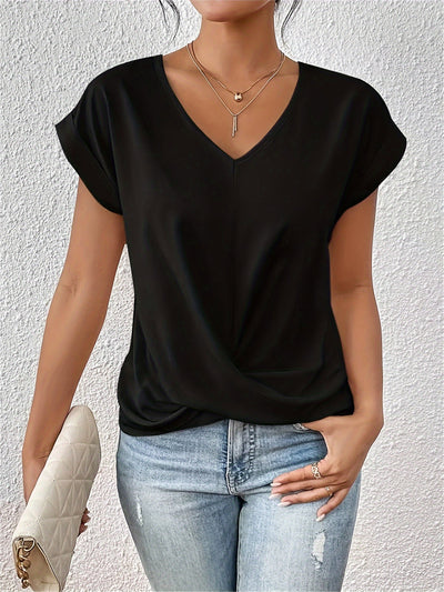 Tammana | Casual T-Shirt With V Neckline