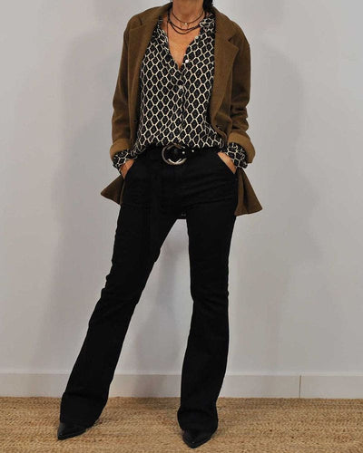 Jade | Elegant Slim Fit Midi Shirt
