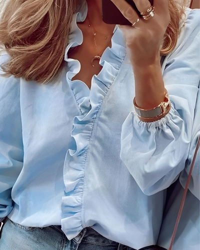 Juliette | Ruffle-Trim Blouse