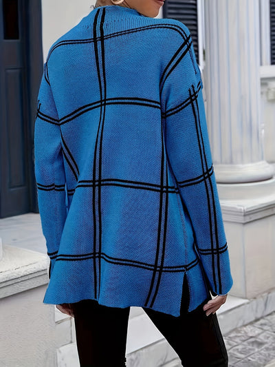 Vienna | Stylish Grid Sweater