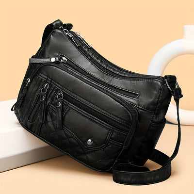 Vera | Multi Zipper Crossbody Bag