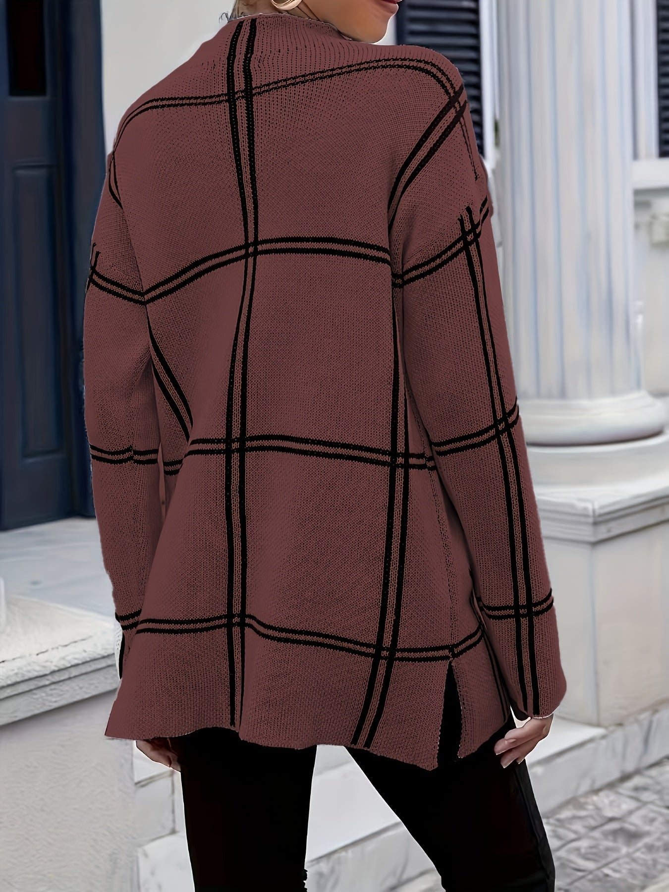 Vienna | Stylish Grid Sweater