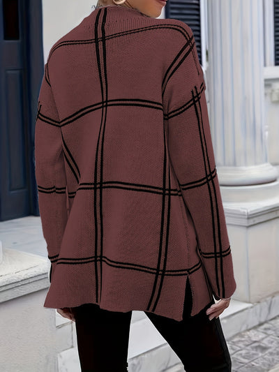 Vienna | Stylish Grid Sweater