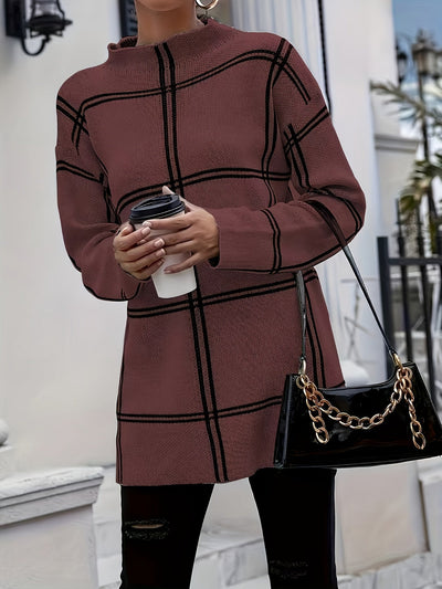 Vienna | Stylish Grid Sweater