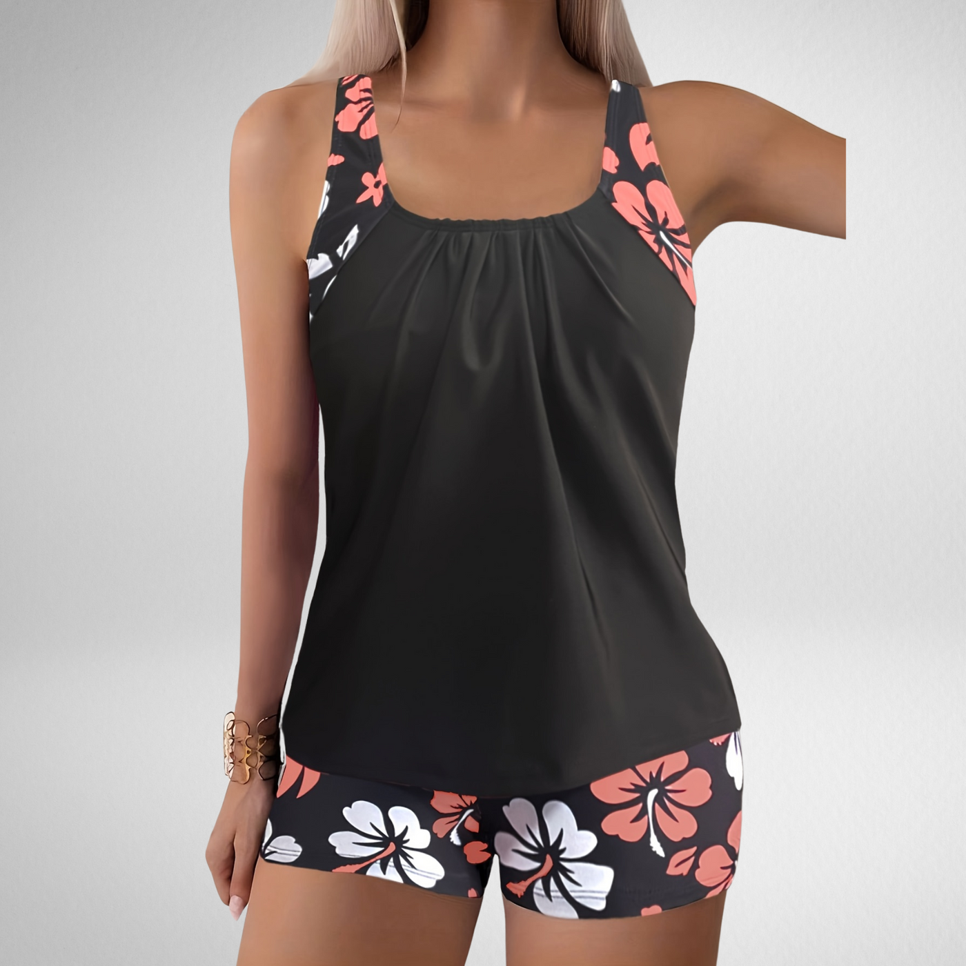 Nina | Floral Comfort Tankini Set