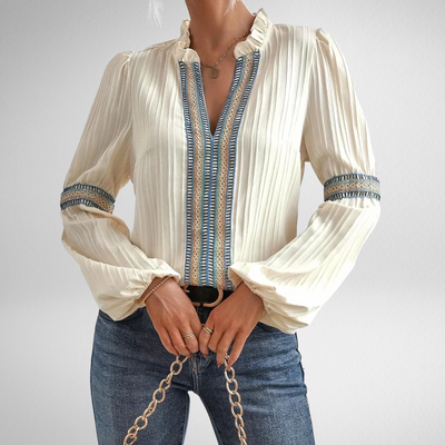 Valerie | Stunning V-Neck Blouse