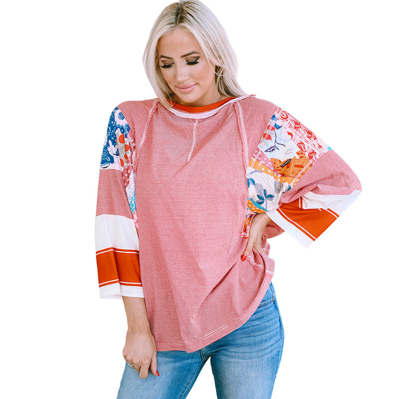Bailey |  Lightweight Patchwork Batwing Top