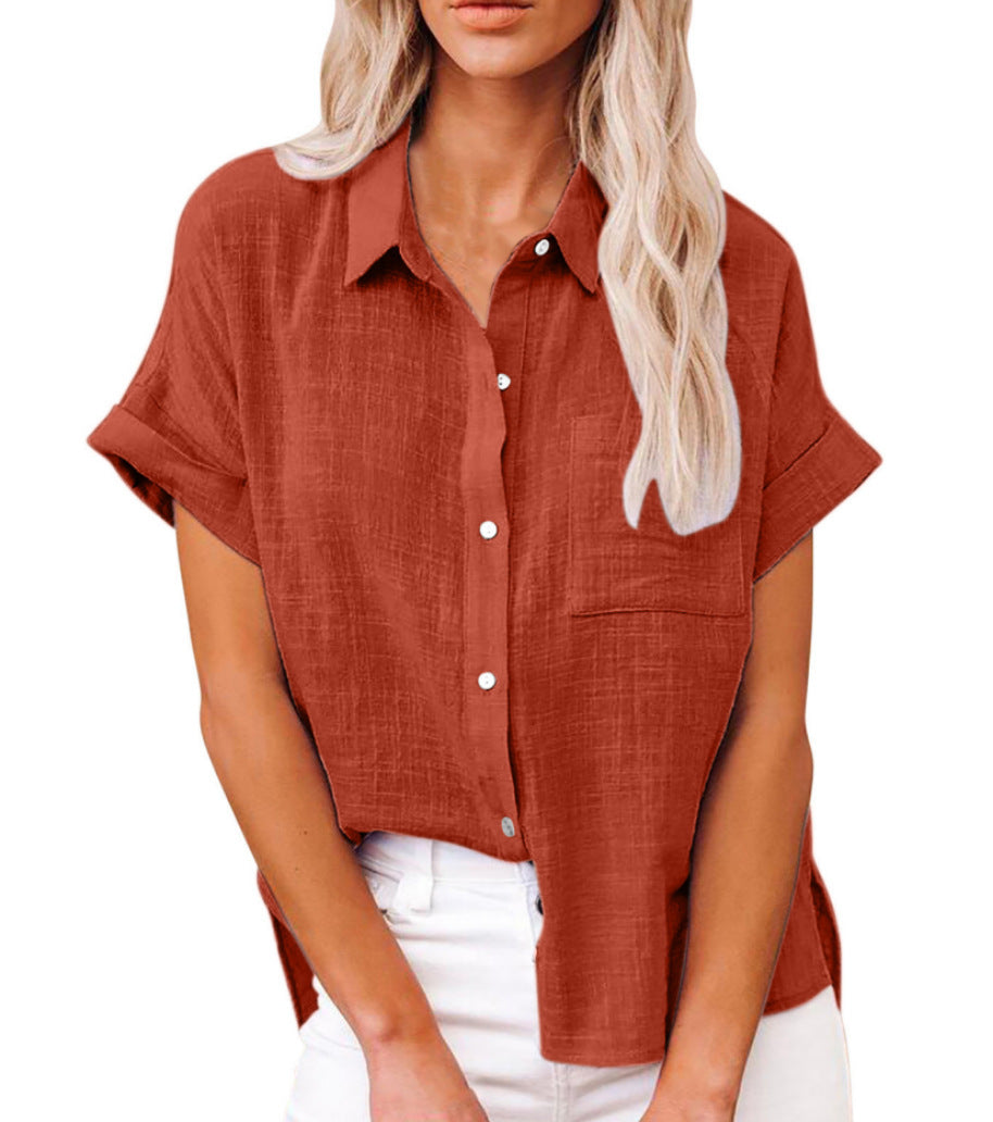 Lina | Breezy Button-Up Blouse