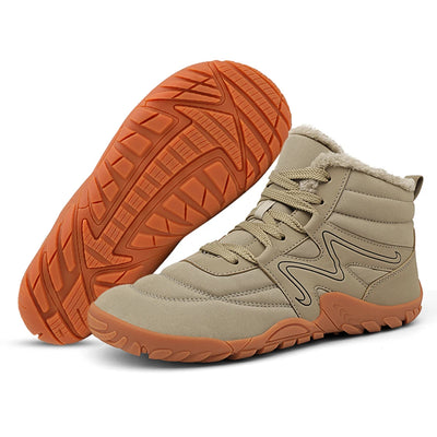 Women Men Winter Booties High-Top Barefoot Trekking Mountain Boots Anti-Skid Hiking Sneakers Outdoor Waterproof Snow Boots