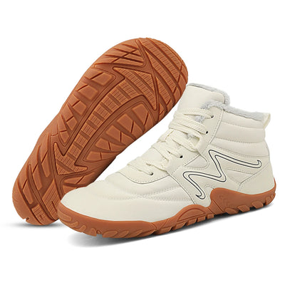 Women Men Winter Booties High-Top Barefoot Trekking Mountain Boots Anti-Skid Hiking Sneakers Outdoor Waterproof Snow Boots