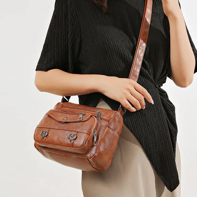 Elanor | Retro Multi Pockets Crossbody Bag