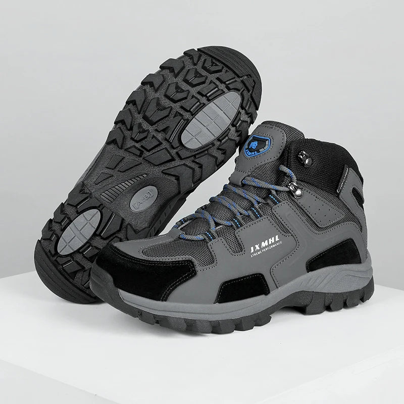 Couple Hiking Shoes Men Mountain Climbing Trekking Boots Women Non-slip Outdoor Work Ankle Boots Unisex Walking High top Boots