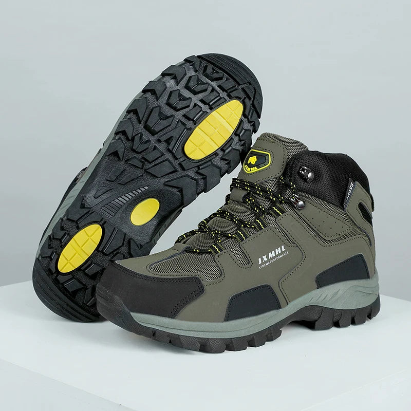 Couple Hiking Shoes Men Mountain Climbing Trekking Boots Women Non-slip Outdoor Work Ankle Boots Unisex Walking High top Boots