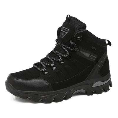 Sapatos de caminhada forrados de lã de cano alto multicoloridos ao ar livre off-road sapatos esportivos versáteis para homens e mulheres sapatos de caminhada