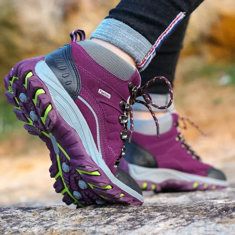 Sapatos esportivos de caminhada masculinos outono antiderrapante casual ao ar livre casal viagem sapatos de caminhada confortável sola de borracha respirável