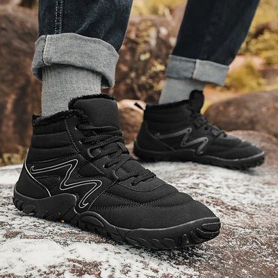 Women Men Winter Booties High-Top Barefoot Trekking Mountain Boots Anti-Skid Hiking Sneakers Outdoor Waterproof Snow Boots