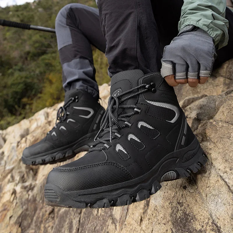 Nouveau 2025 bottes de randonnée de haute technologie Couples anti-dérapant respirant chaussures de plein air grandes chaussures d'escalade imperméables grande taille