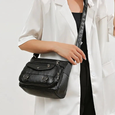 Elanor | Retro Multi Pockets Crossbody Bag