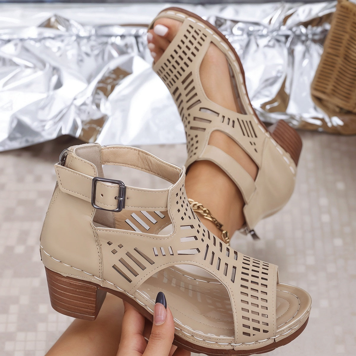 Glenda | Orthopedic High Heel Sandals
