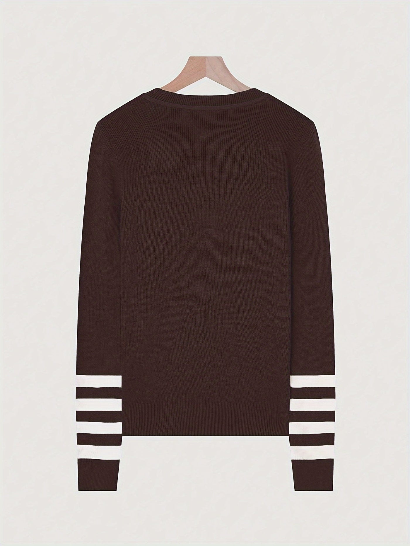 Harper | Striped Sleeve Sweater