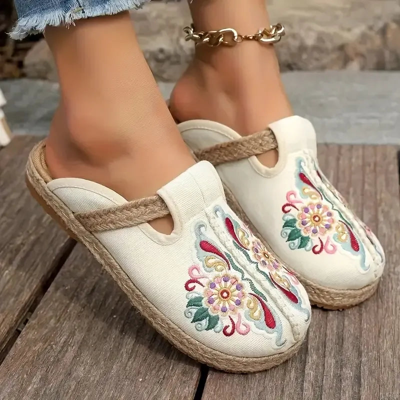Carlota | Floral Orthopedic Mules