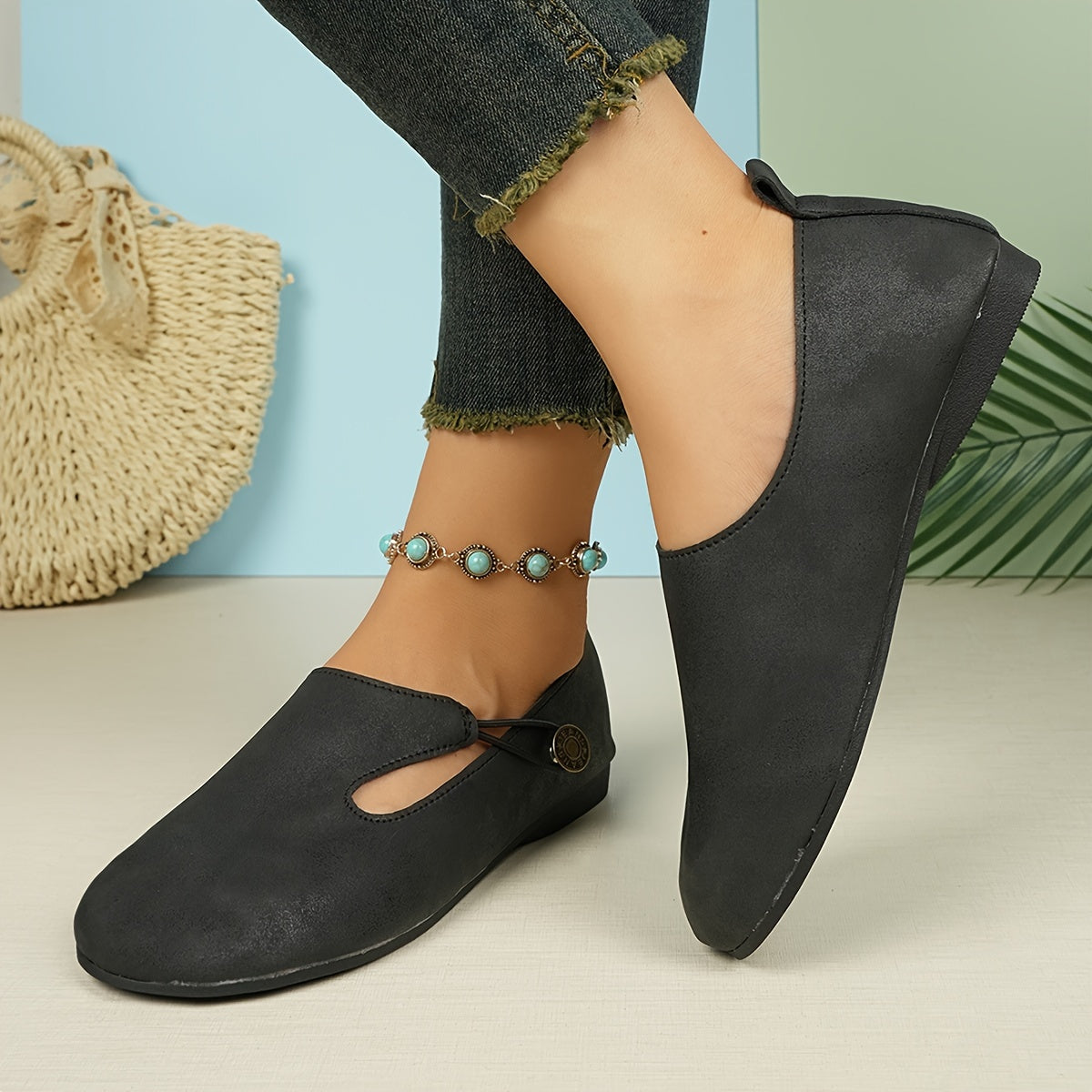 Hazel | Retro Non-Slip Orthopedic Flats