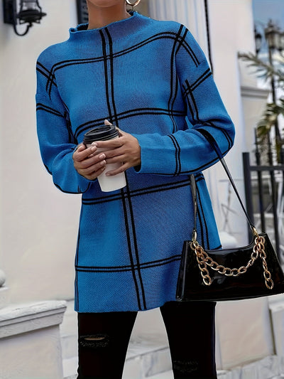 Vienna | Stylish Grid Sweater