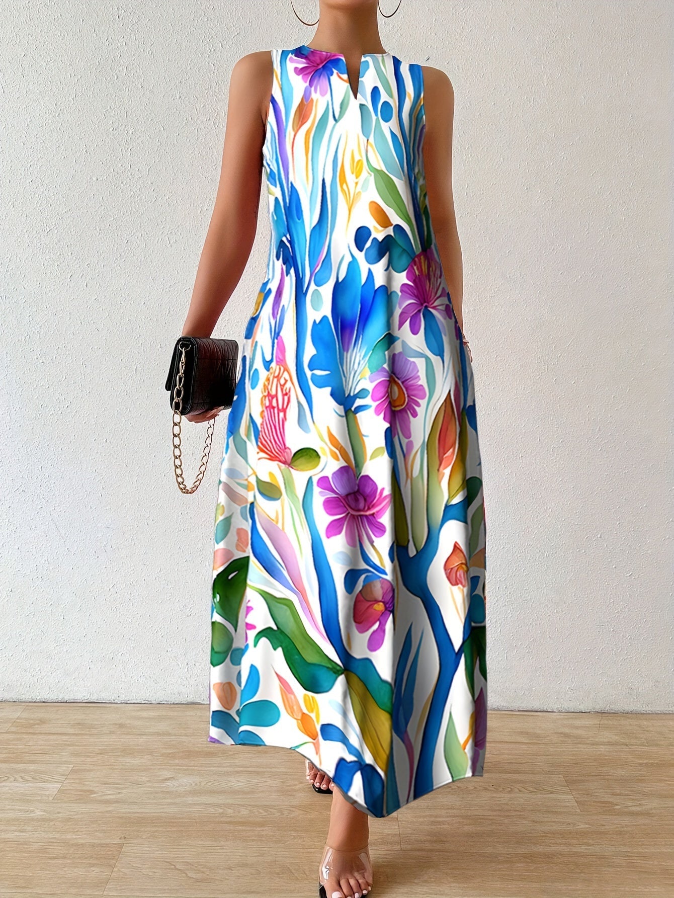 Ariana | Blooming Print Maxi Dress