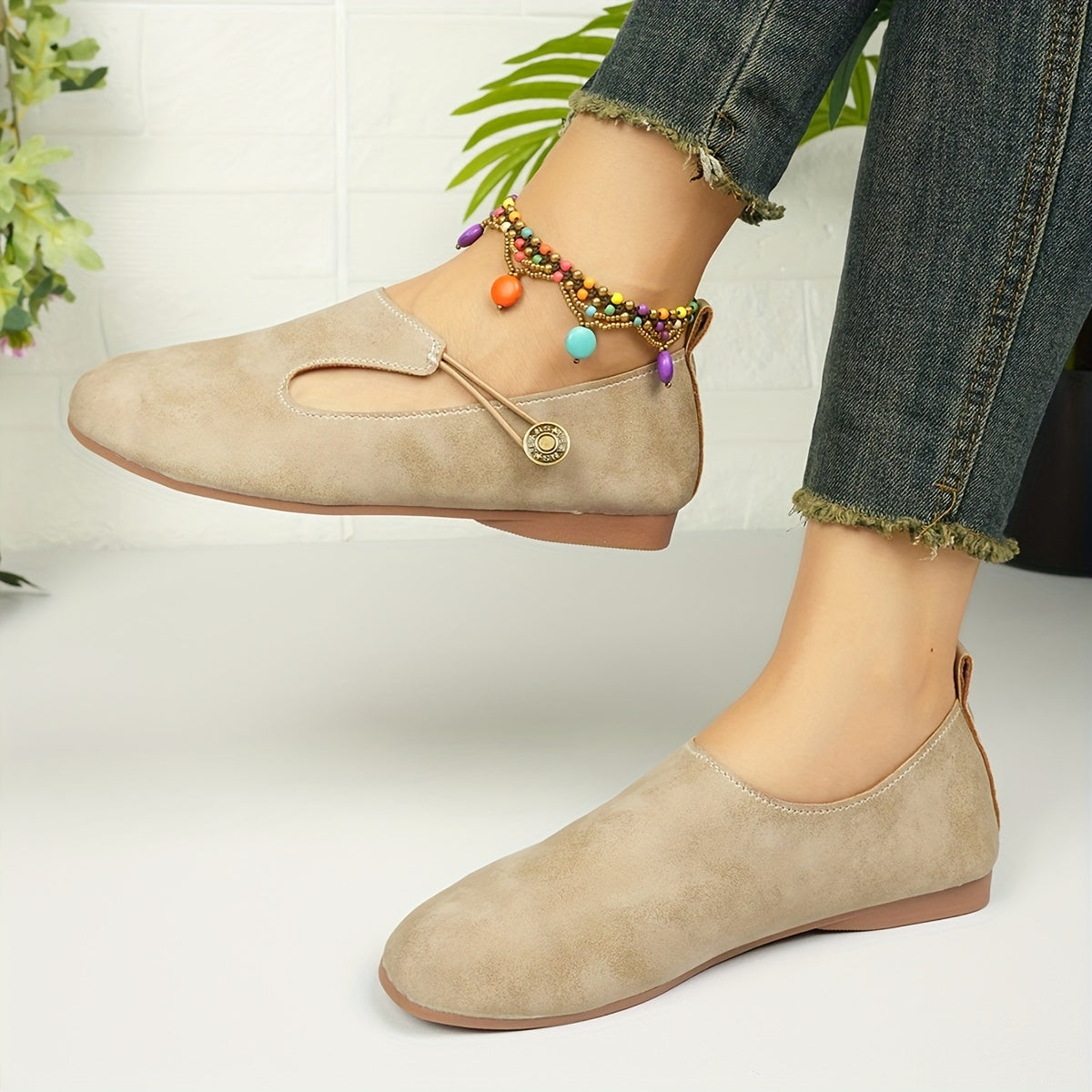 Hazel | Retro Non-Slip Orthopedic Flats