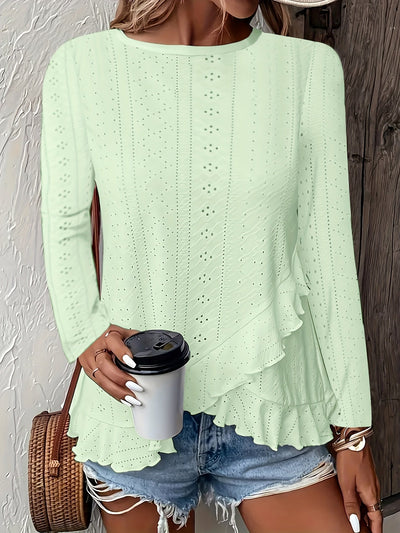 Sage | Chic Ruffle Top