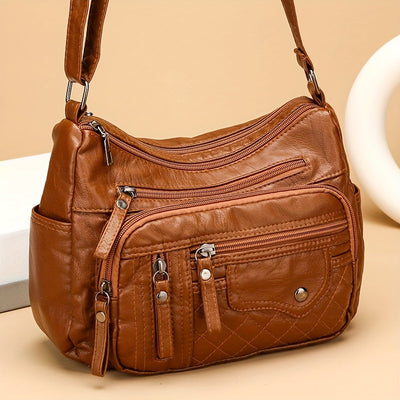 Vera | Multi Zipper Crossbody Bag
